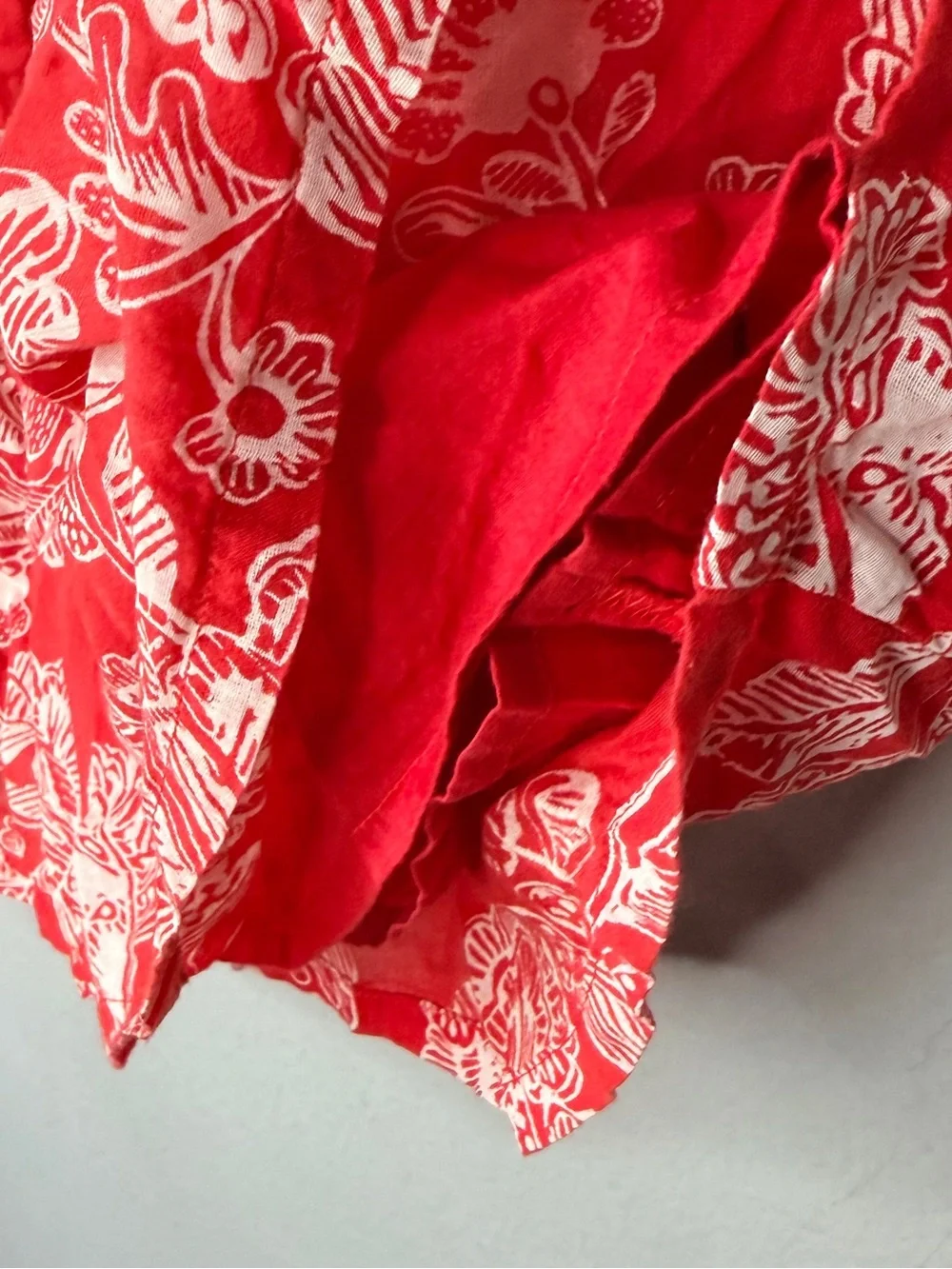 Old Navy Red Cotton Skirt